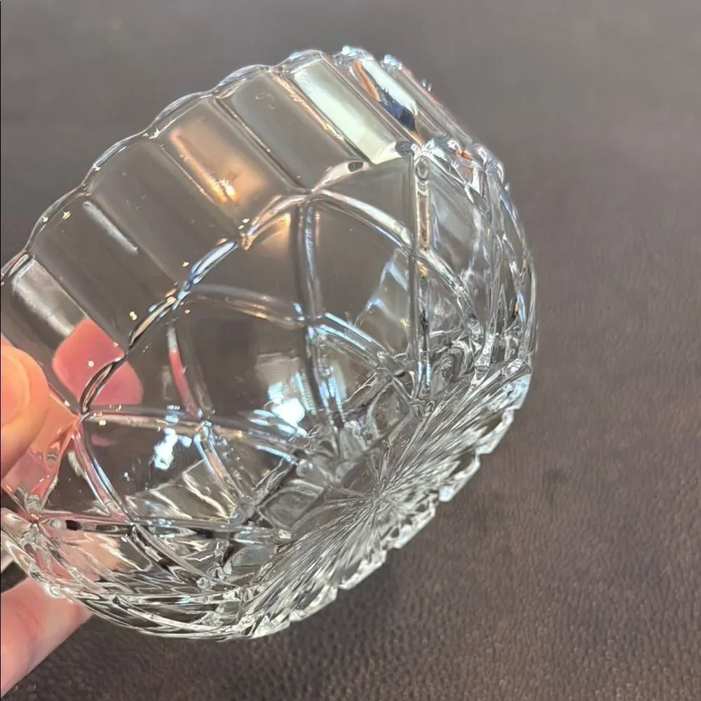 Elegant Glass Candy Dish or Trinket Box
